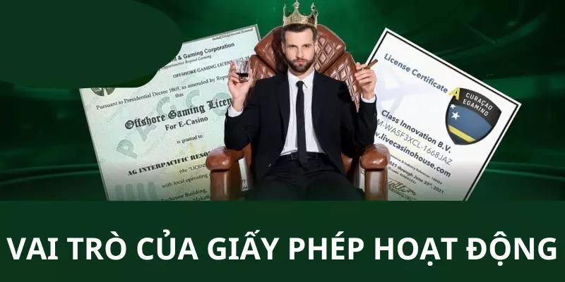 Vai trò chính của giấy cấp phép hoạt động đối với các hệ thống trực tuyến